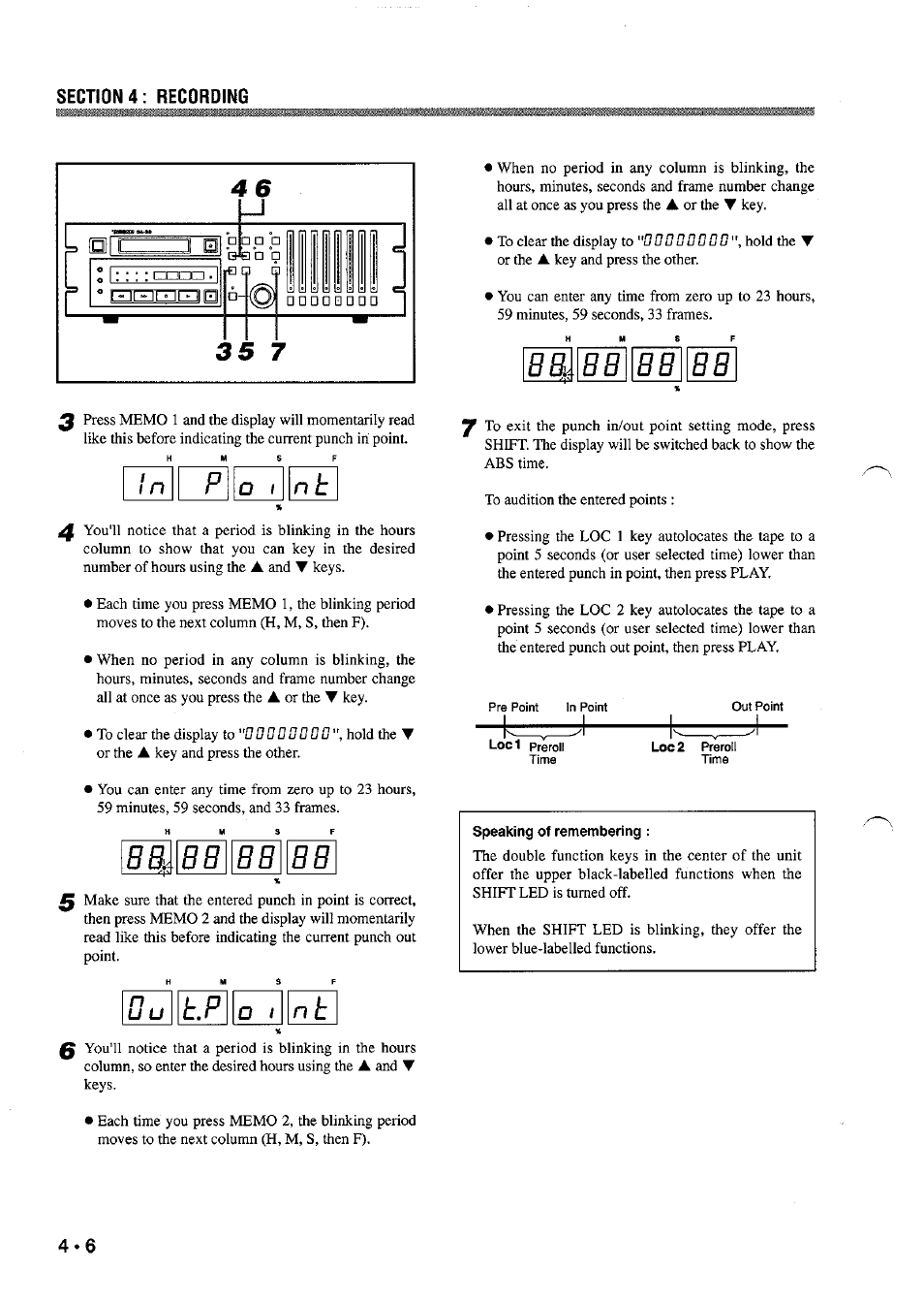 1 n p o 1 n h, Nu u t.p o 1 n t | Tascam DA-38 User Manual | Page 12 / 37