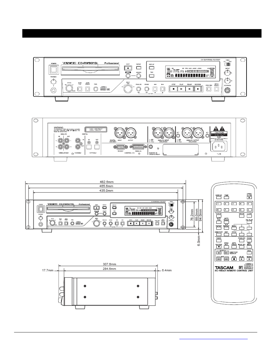 Panels | Tascam SPORTRUNNER 6210 User Manual | Page 2 / 3