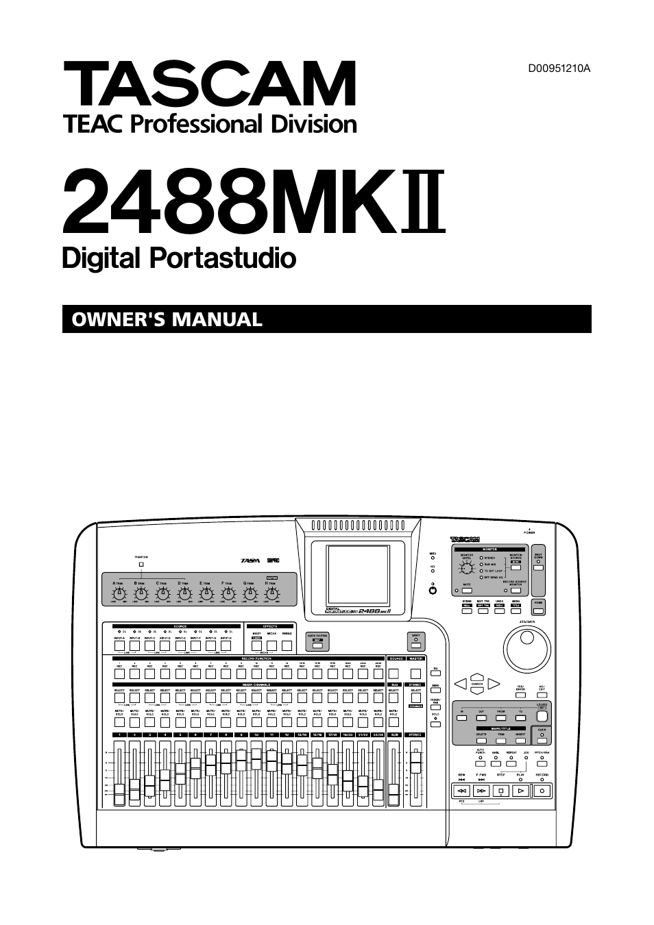 Tascam 2488MKII User Manual | 116 pages