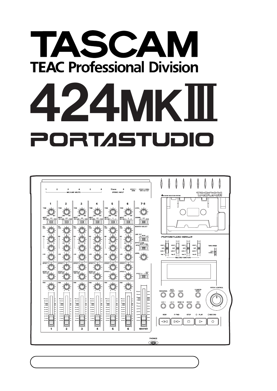 Tascam 424MKIII User Manual | 48 pages