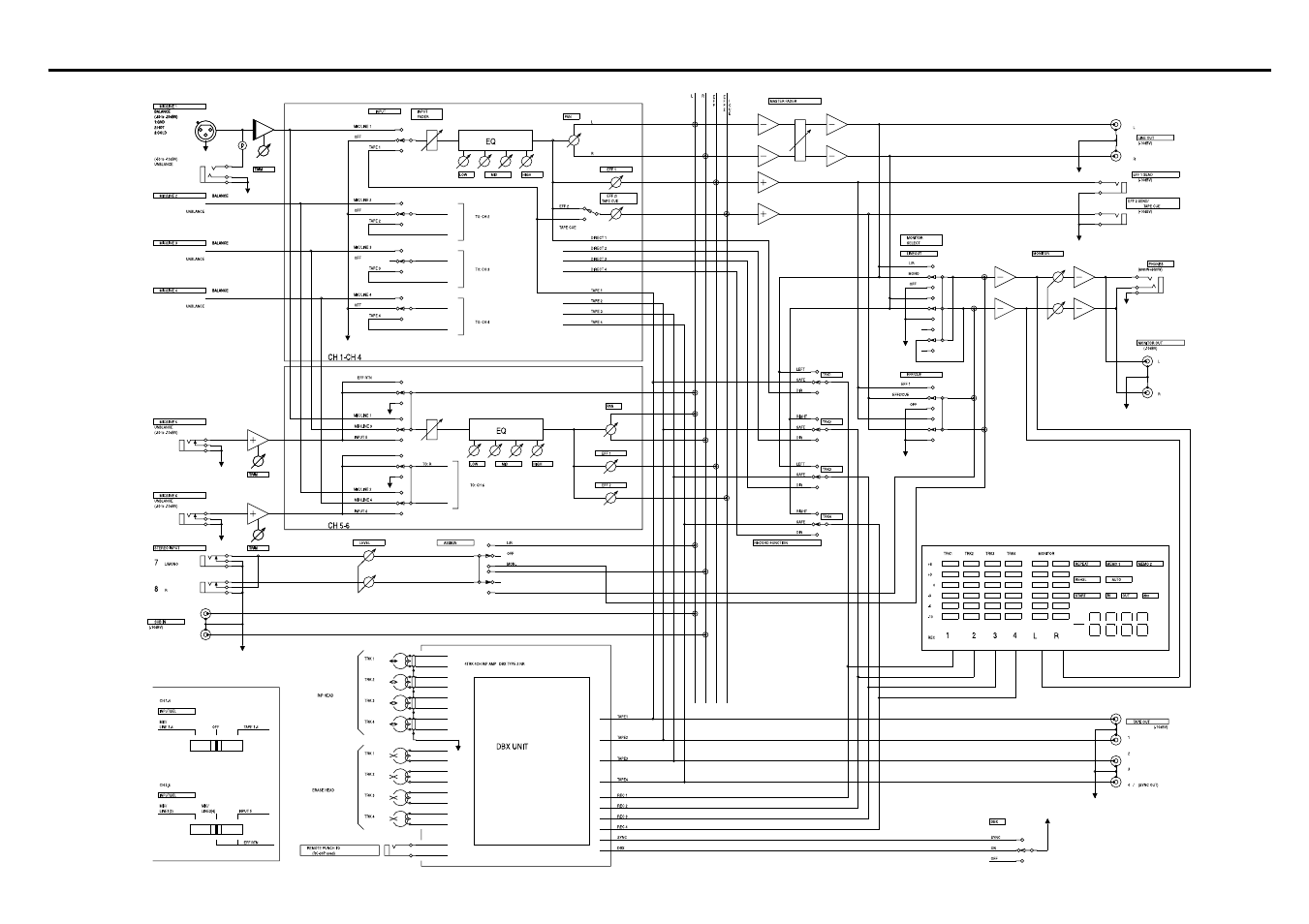 Block diagram | Tascam 424MKIII User Manual | Page 47 / 48