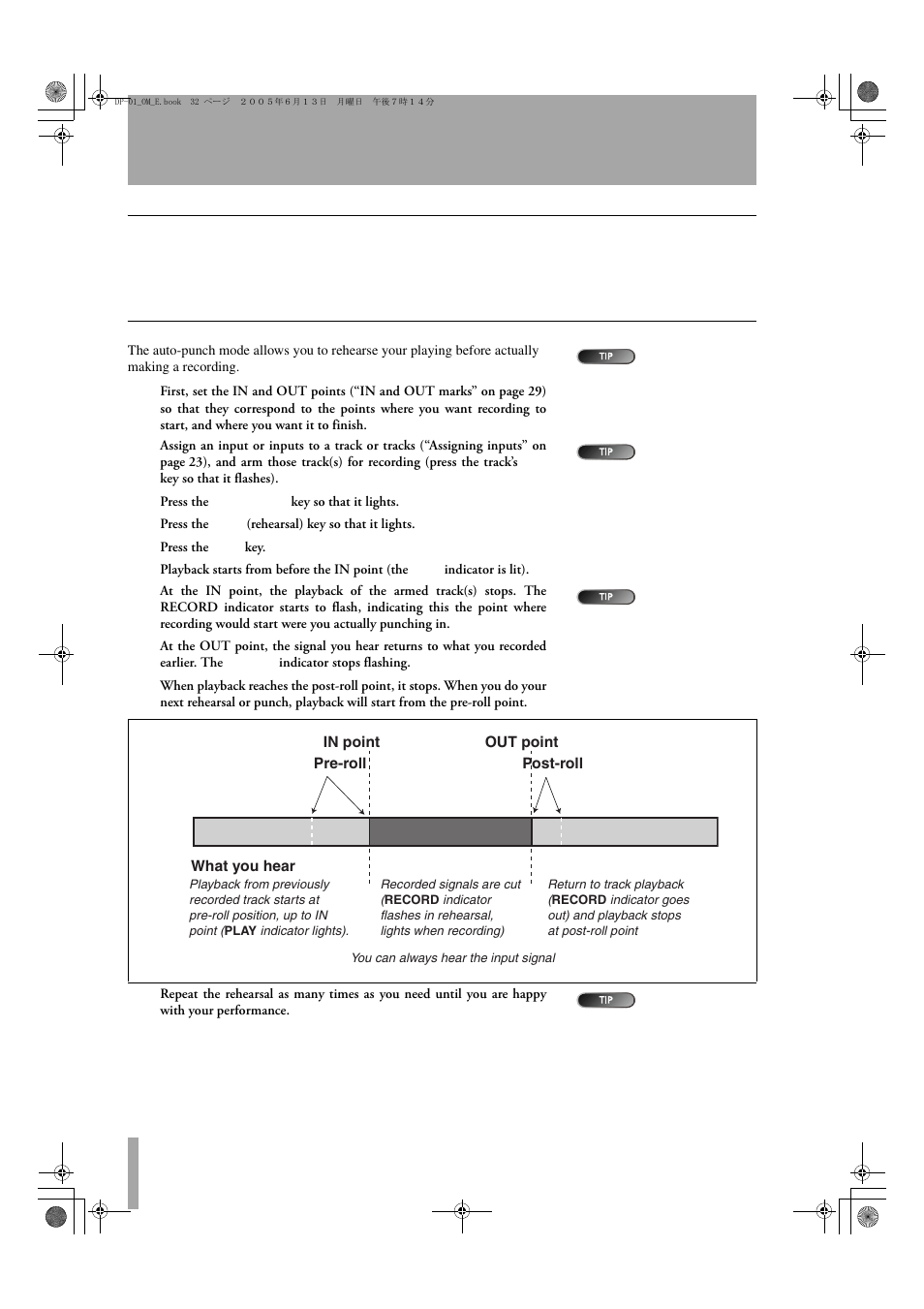 Punching | Tascam DP-01FX/CD User Manual | Page 32 / 88