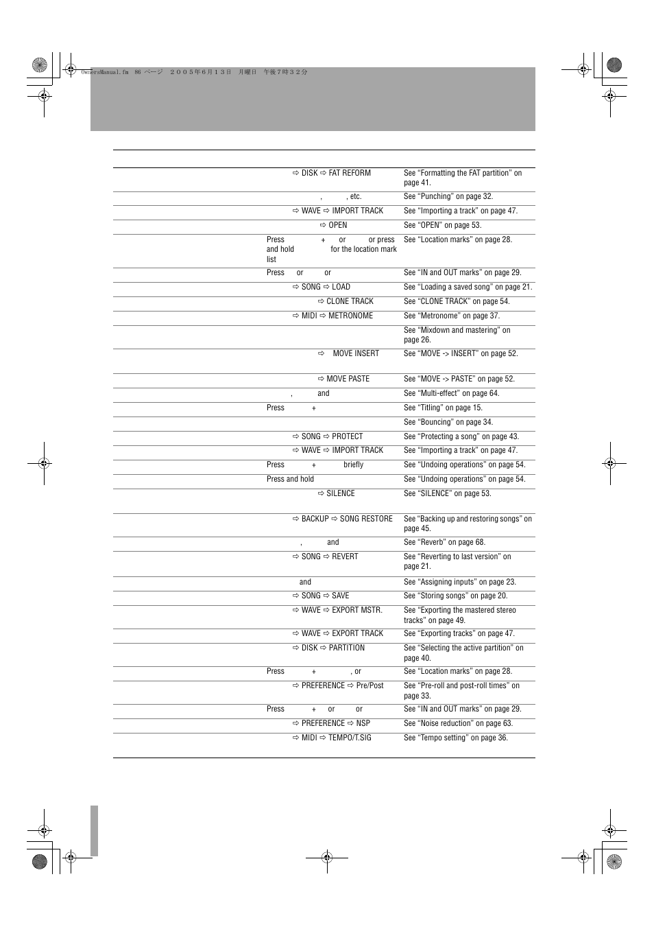 How do i | Tascam DP-01FX/CD User Manual | Page 86 / 88