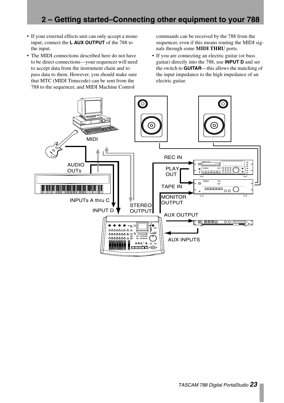 Tascam 788 User Manual | Page 23 / 128