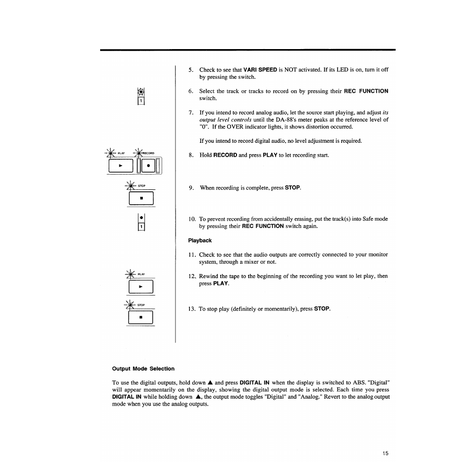 Tascam DA-88 User Manual | Page 15 / 26