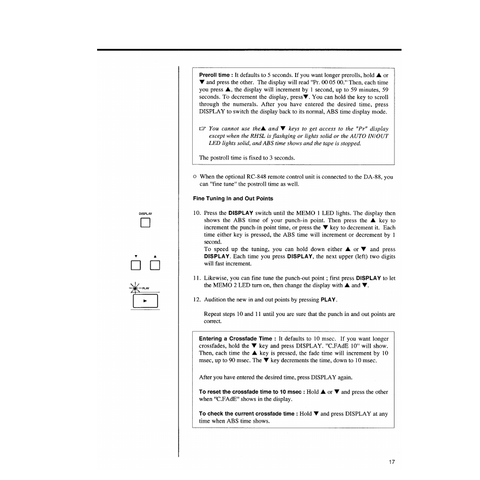 Tascam DA-88 User Manual | Page 17 / 26