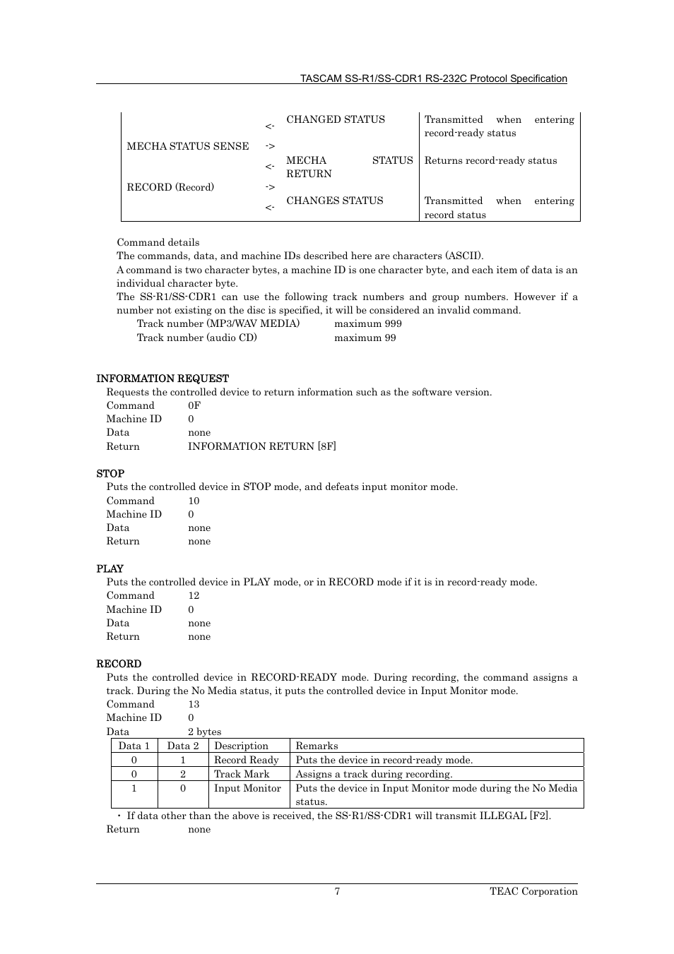 Tascam SS-R1 User Manual | Page 8 / 35