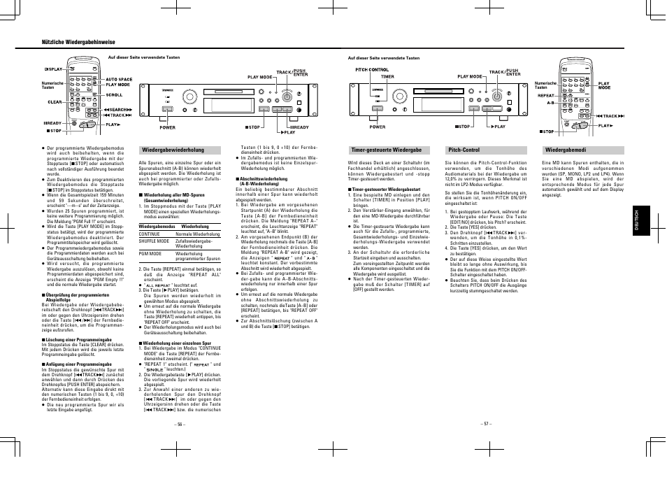 Tascam MD-350 User Manual | Page 56 / 56