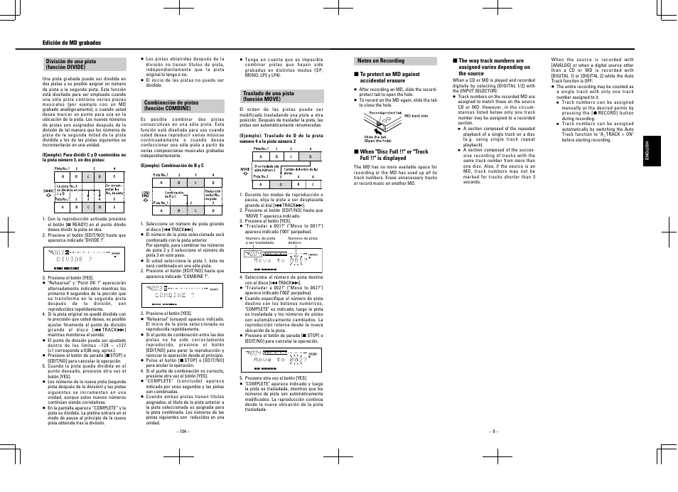 Tascam MD-350 User Manual | Page 9 / 56