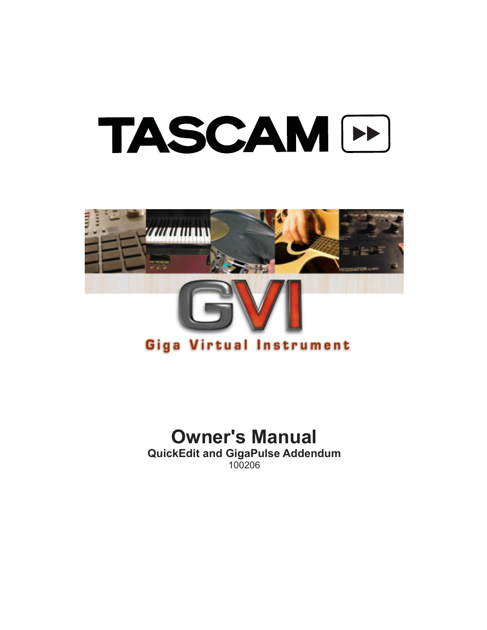 Tascam GVI User Manual | 33 pages