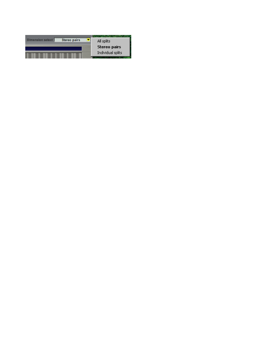 Dimension select drop-down menu | Tascam GVI User Manual | Page 6 / 33