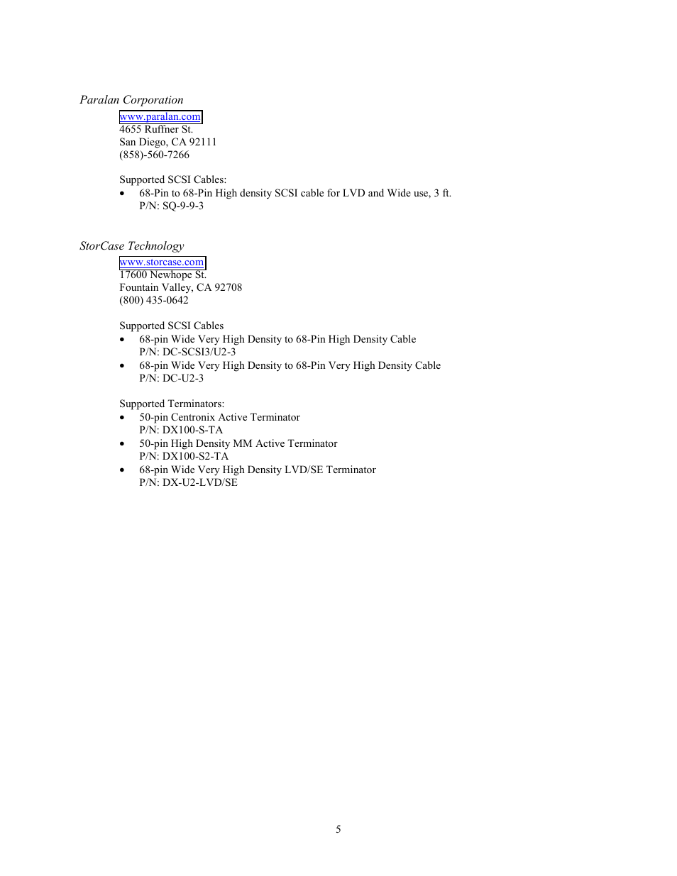 Paralan corporation, Storcase technology, Paralan corporation storcase technology | Tascam MX-2424 User Manual | Page 5 / 15