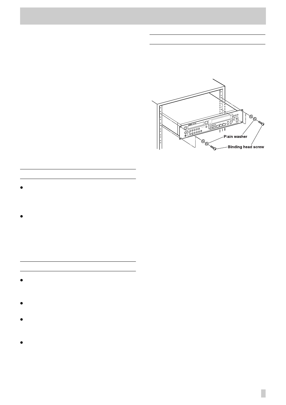 Before getting started, Optional accessories, Handling precautions | Mounting in a 19" rack | Tascam CD 450 User Manual | Page 5 / 12