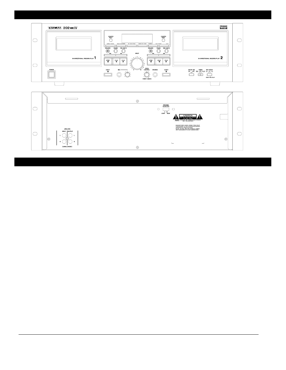 Tascam 202mkIV User Manual | Page 2 / 2