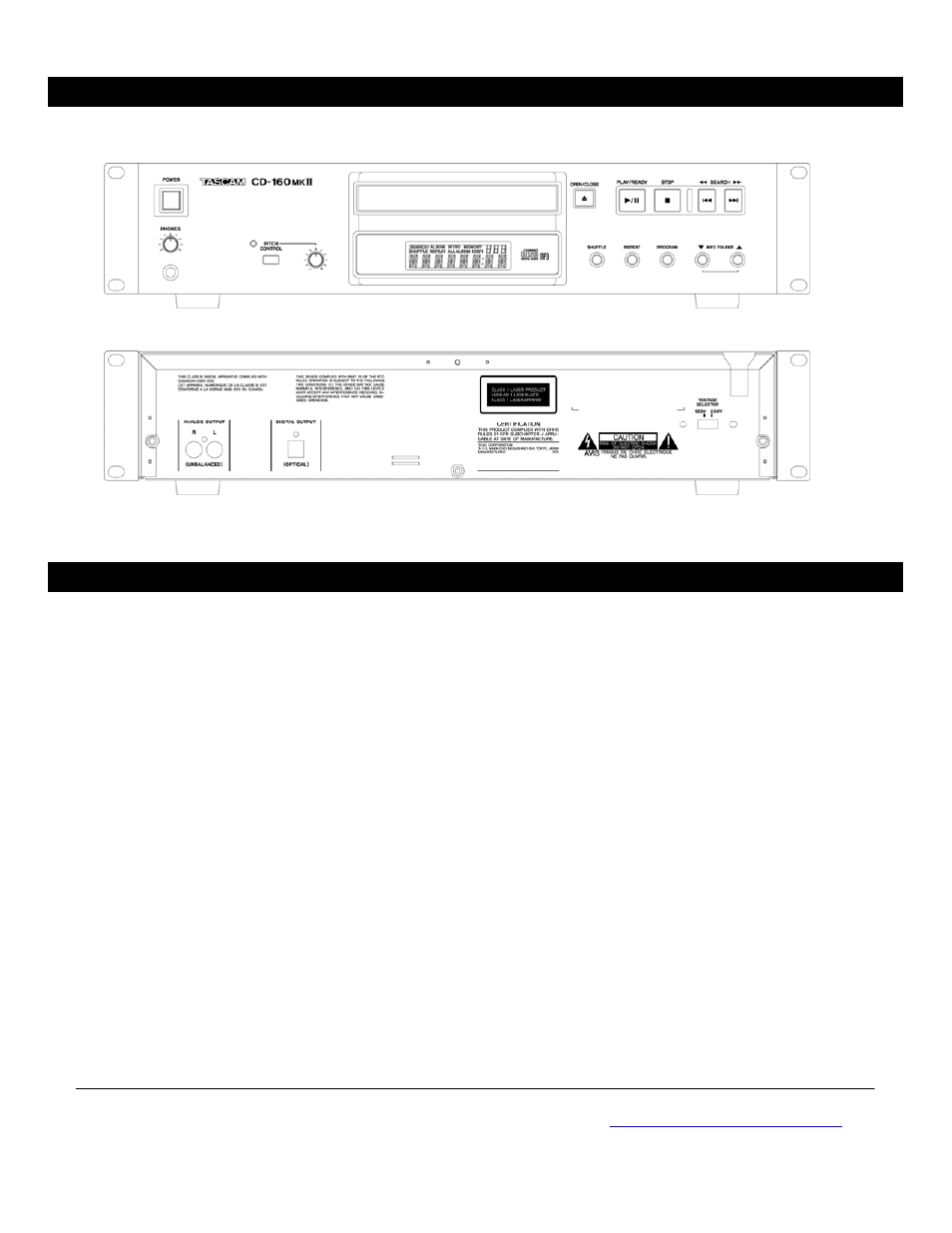 Tascam CD-160MKII User Manual | Page 2 / 2