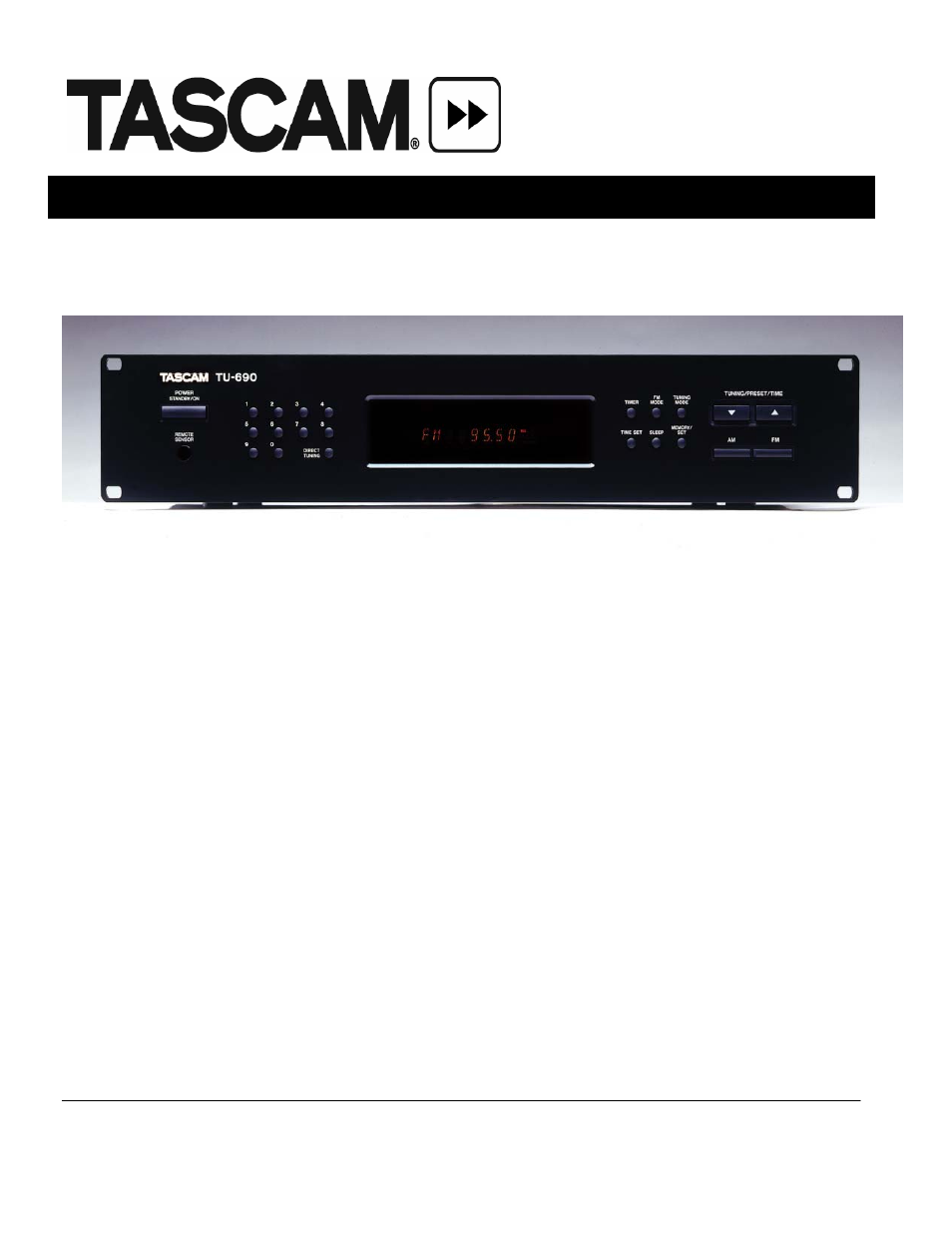 Tascam TU-690 User Manual | 1 page