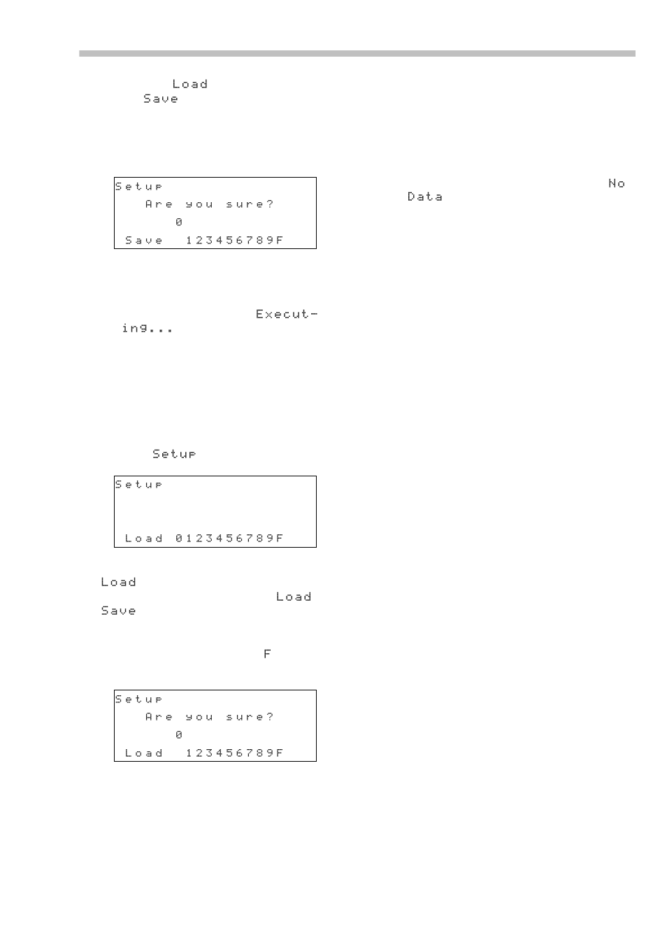 2 recalling a user setup or restoring factory, Settings | Tascam RC-898 User Manual | Page 23 / 79