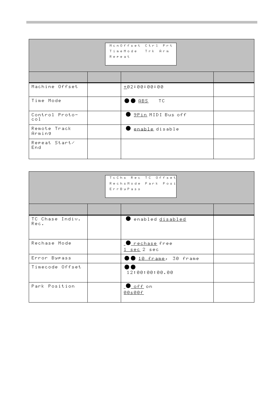 Menu group 3, Menu group 4, 1 menu group 3 | 1 menu group 4, 1 - menu groups, Menu group 3 menu group 4 | Tascam RC-898 User Manual | Page 67 / 79