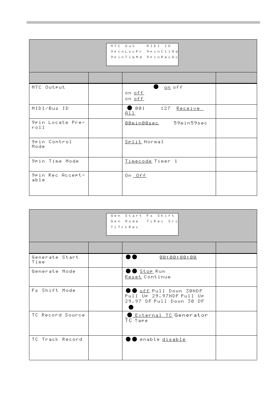 Menu group 7, Menu group 8, 1 menu group 7 | 1 menu group 8, 1 - menu groups, Menu group 7 menu group 8 | Tascam RC-898 User Manual | Page 69 / 79