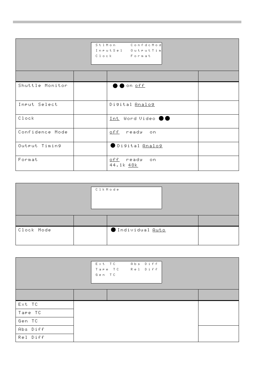 Menu group 9, Menu group a, Menu group e | 1 menu group 9, 1 menu group a, 1 menu group e, Menu group 9 menu group a menu group e | Tascam RC-898 User Manual | Page 70 / 79