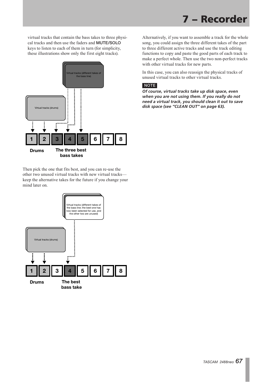 7 − recorder | Tascam 2488neo User Manual | Page 67 / 124