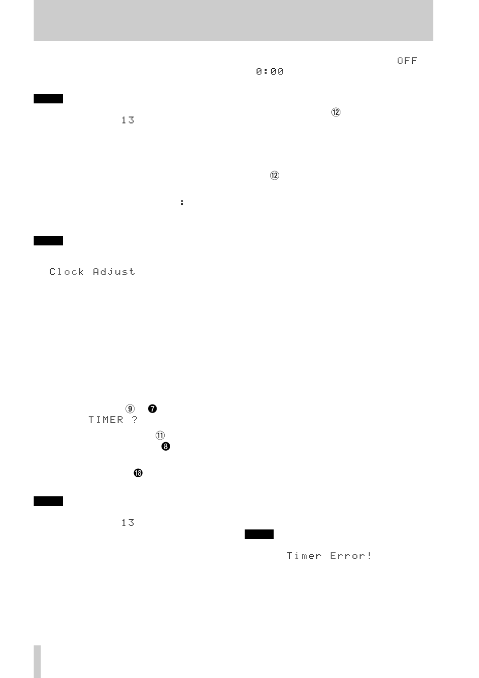 2 • features of the cd-rw700—timer operations | Tascam CD-RW700 User Manual | Page 14 / 28