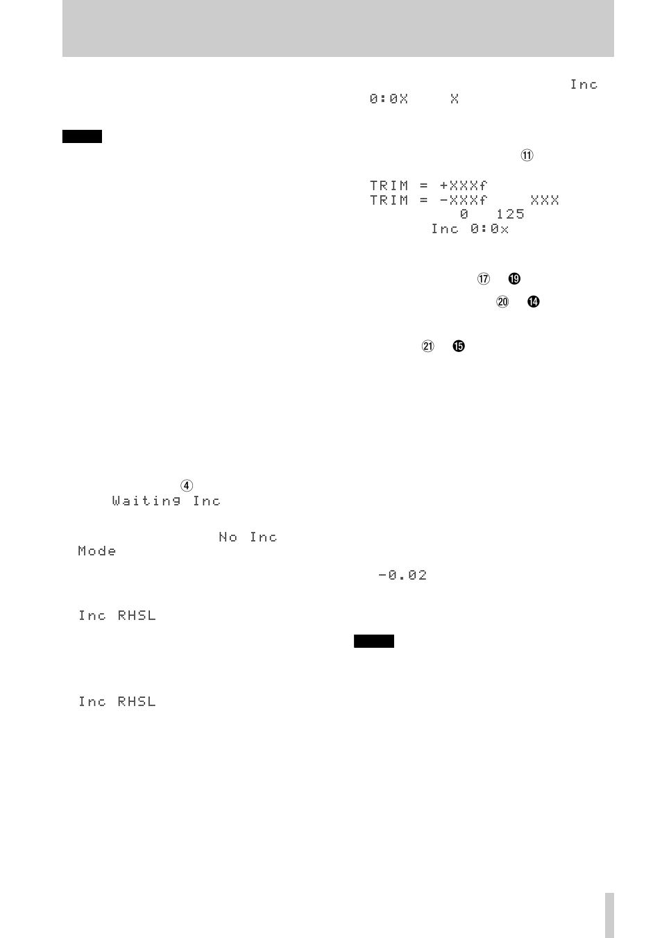4 • recording—rehearsal | Tascam CD-RW700 User Manual | Page 25 / 28