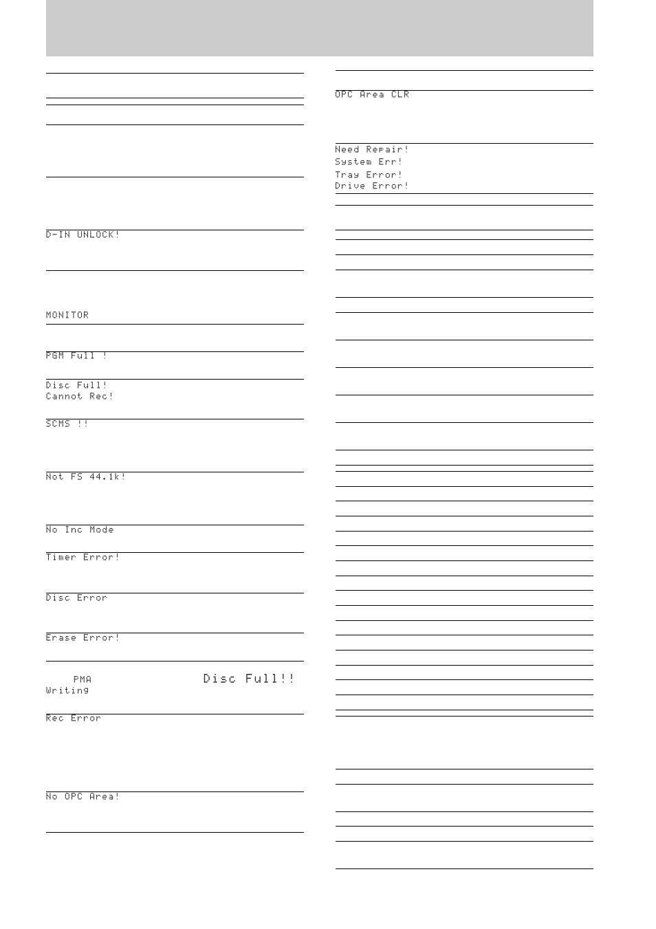 6 - reference and specifications, 1 troubleshooting 6.2 specifications | Tascam CD-RW700 User Manual | Page 28 / 28