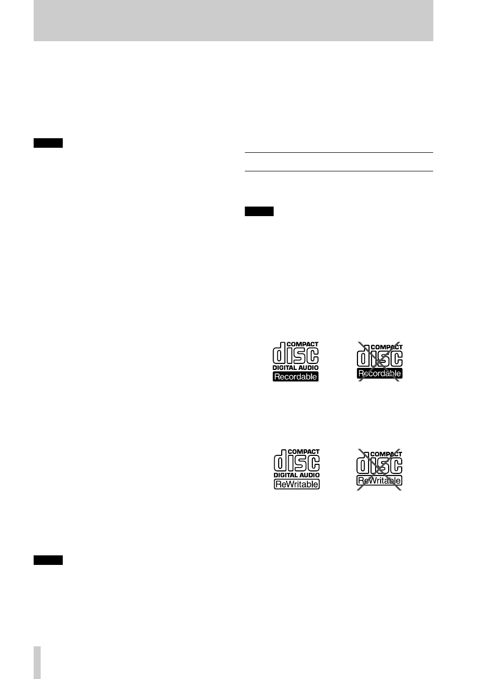 1 - introduction, 1 about cd-r and cd-rw discs | Tascam CD-RW700 User Manual | Page 6 / 28