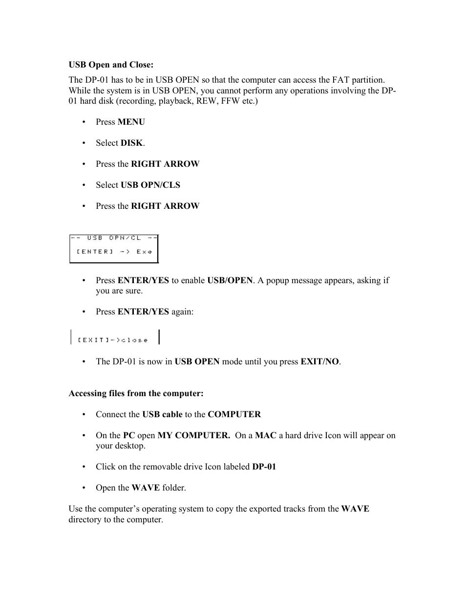 Tascam DP-01 User Manual | Page 5 / 5