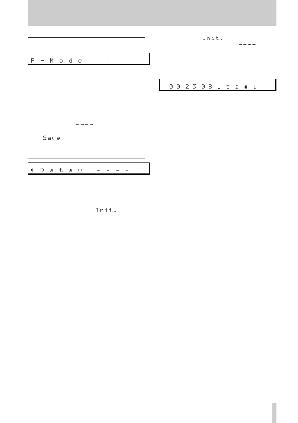 3 - menu functions, 18initializing settings | Tascam DA-45HR User Manual | Page 21 / 32