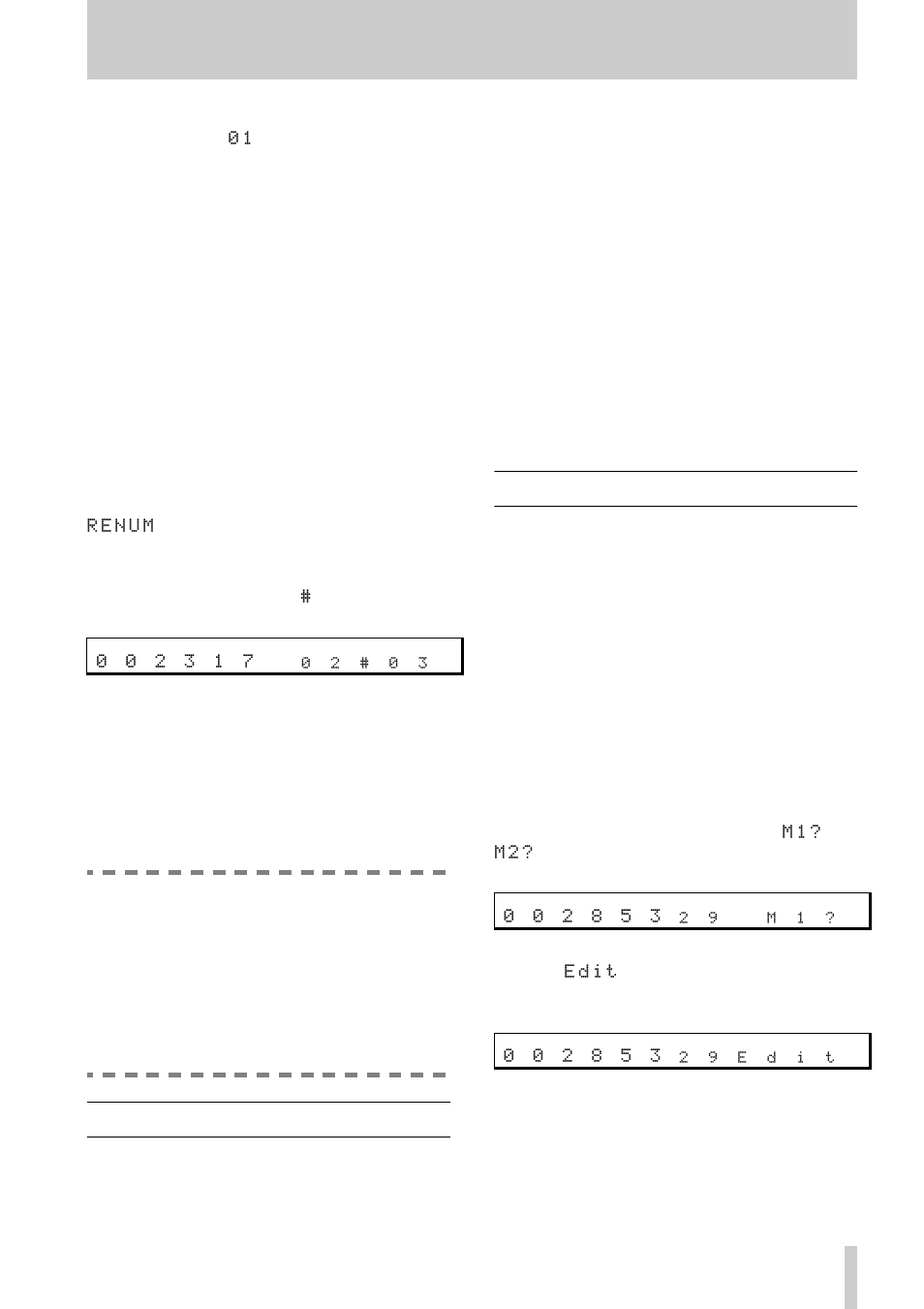 4 - advanced functions, 5 the edit key | Tascam DA-45HR User Manual | Page 25 / 32