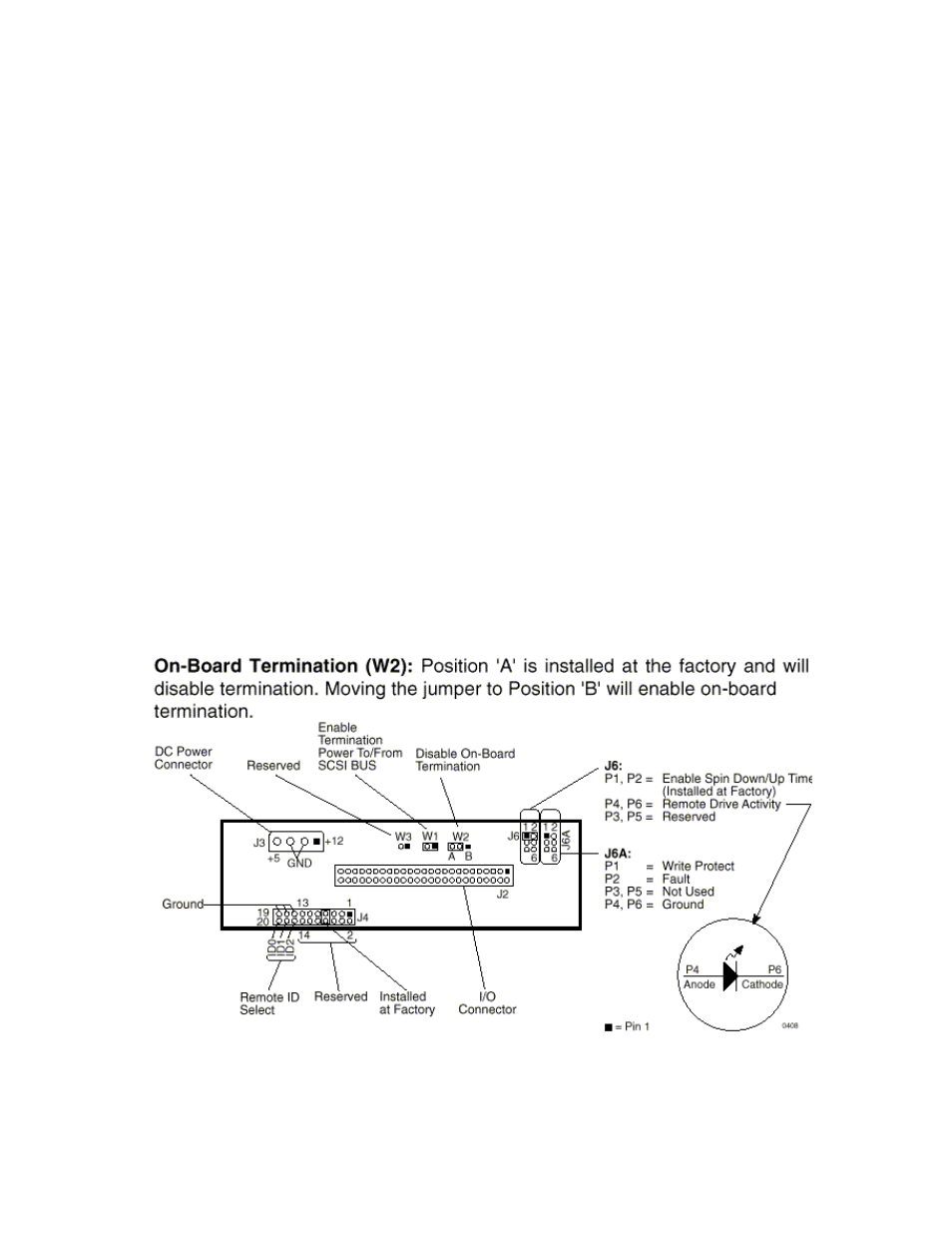 Scsi termination, Kingston frame configuration | Tascam MMR-8 User Manual | Page 4 / 6