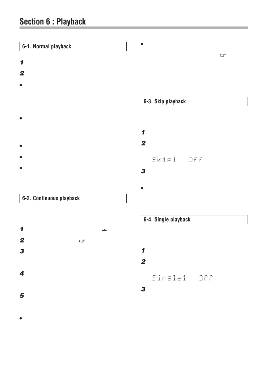 Skip1 off 3, Single1 off 3 | Tascam DA-302 User Manual | Page 17 / 33