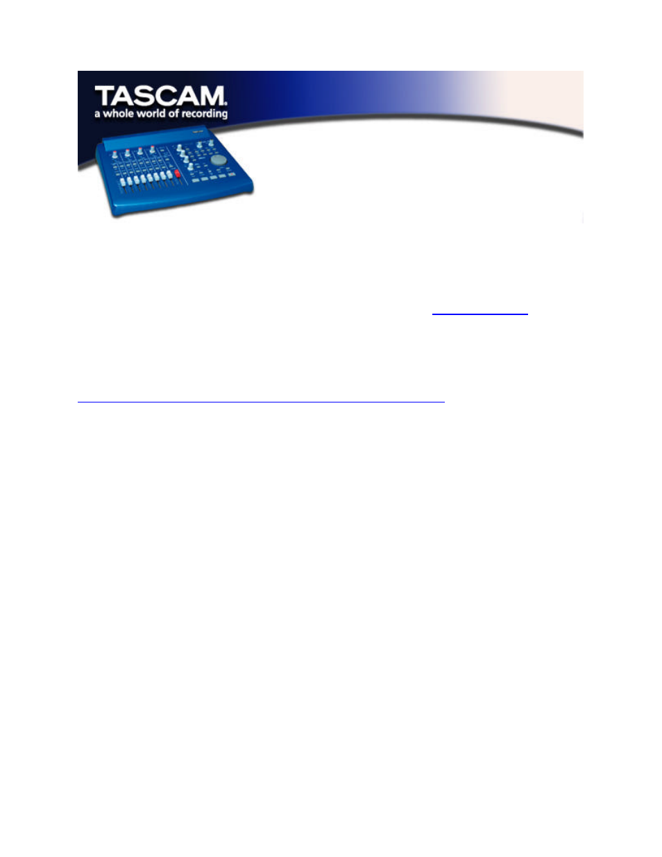 Tascam PRO TOOLS US-428 User Manual | 5 pages