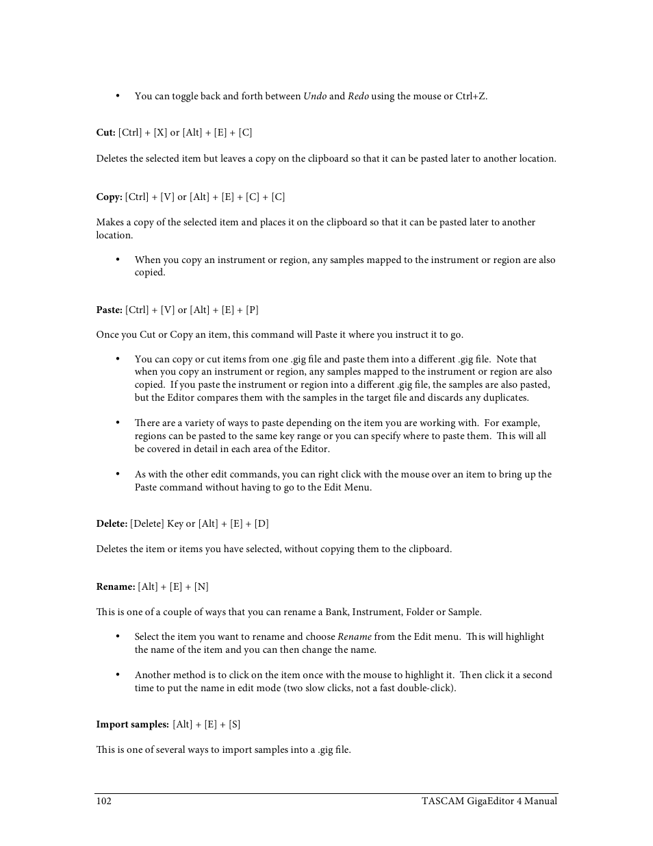 Tascam GigaStudio User Manual | Page 102 / 210