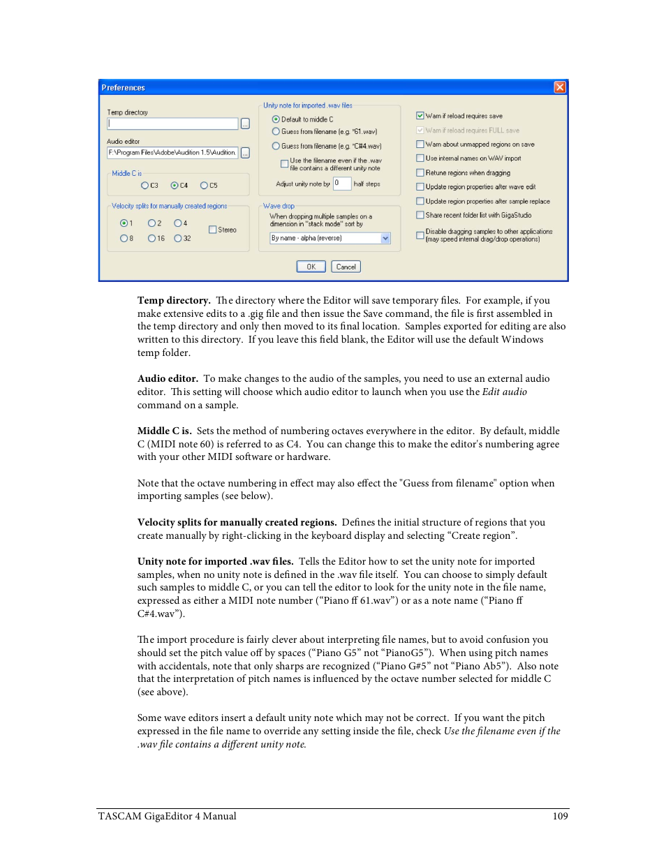 Tascam GigaStudio User Manual | Page 109 / 210