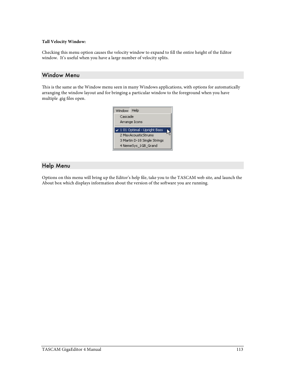 Tascam GigaStudio User Manual | Page 113 / 210