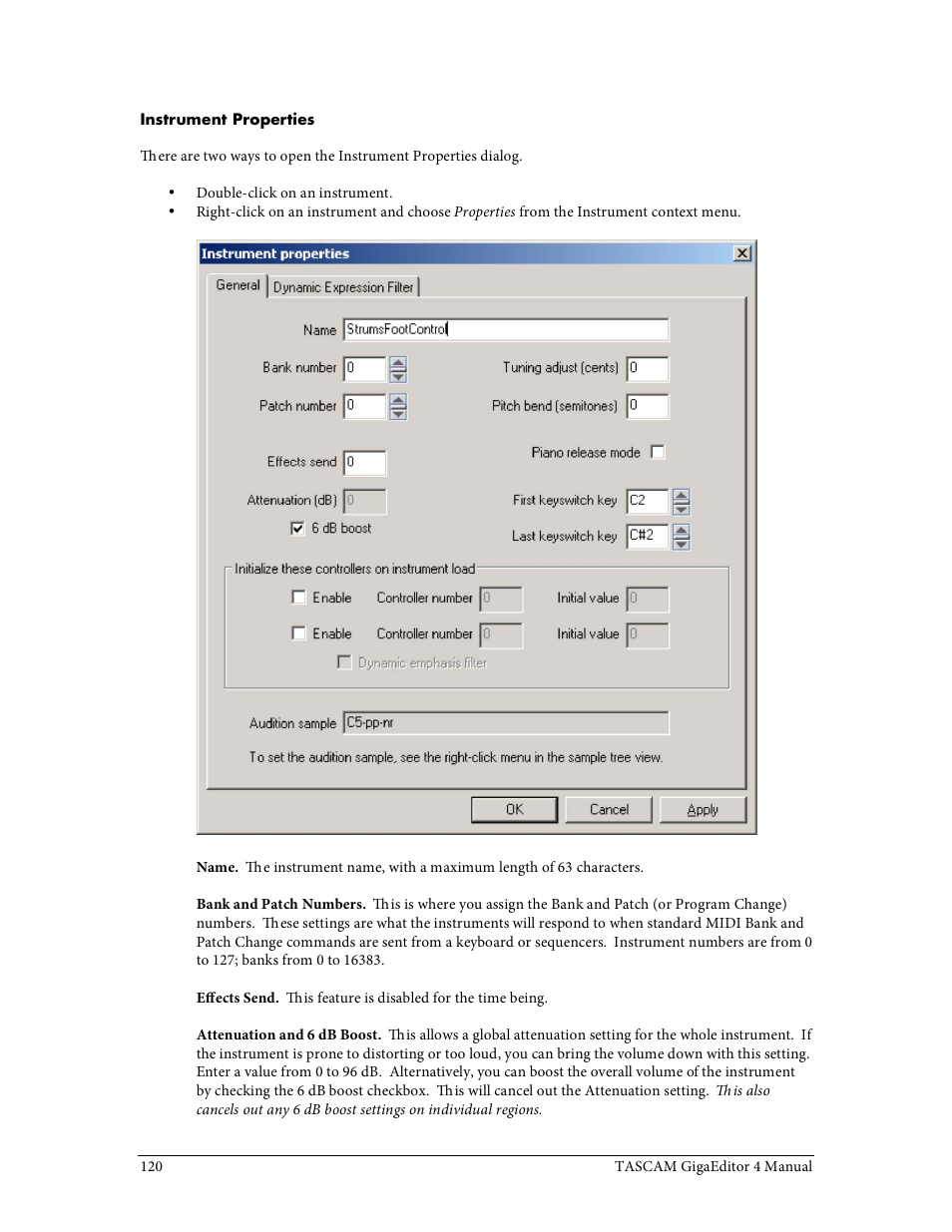 Tascam GigaStudio User Manual | Page 120 / 210