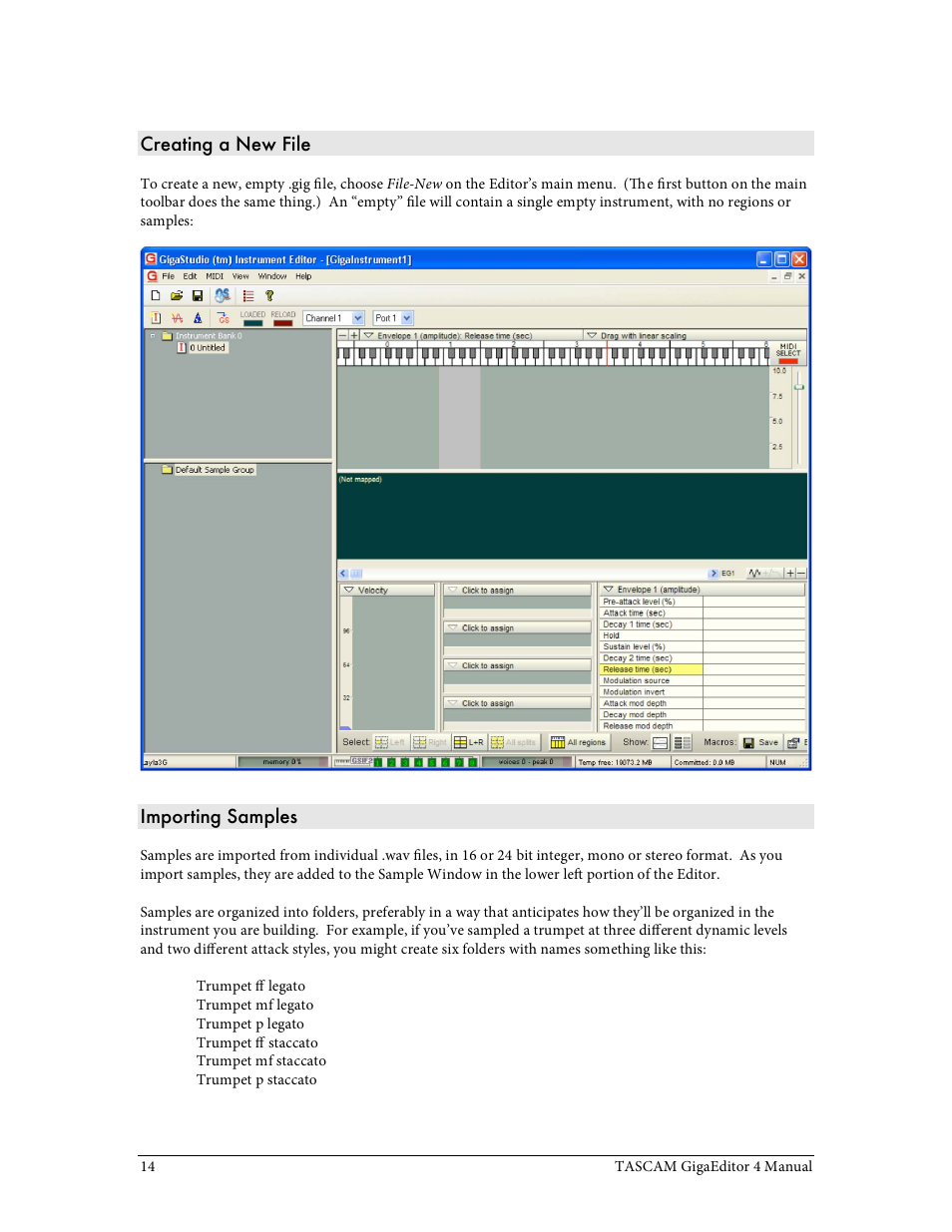 Tascam GigaStudio User Manual | Page 14 / 210