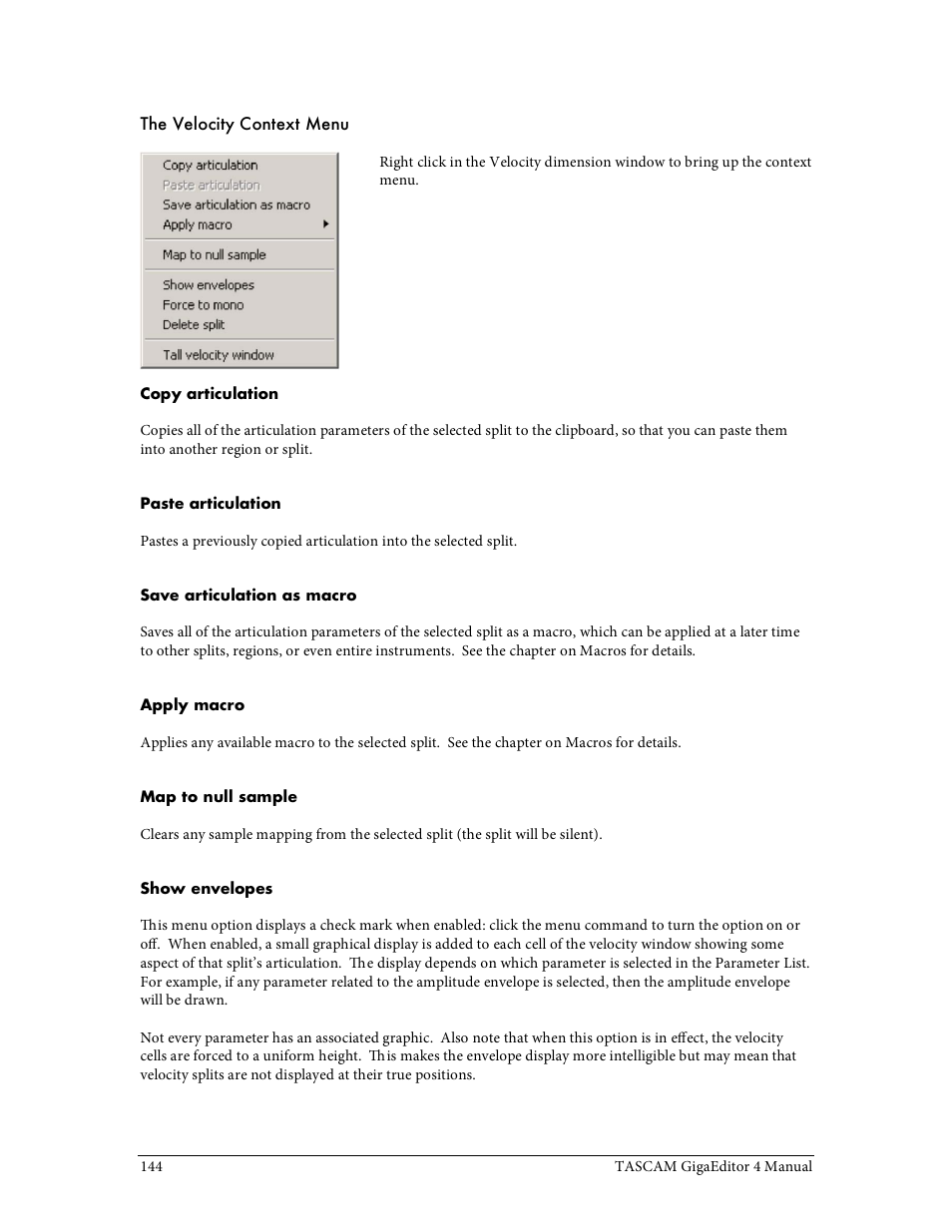 Tascam GigaStudio User Manual | Page 144 / 210