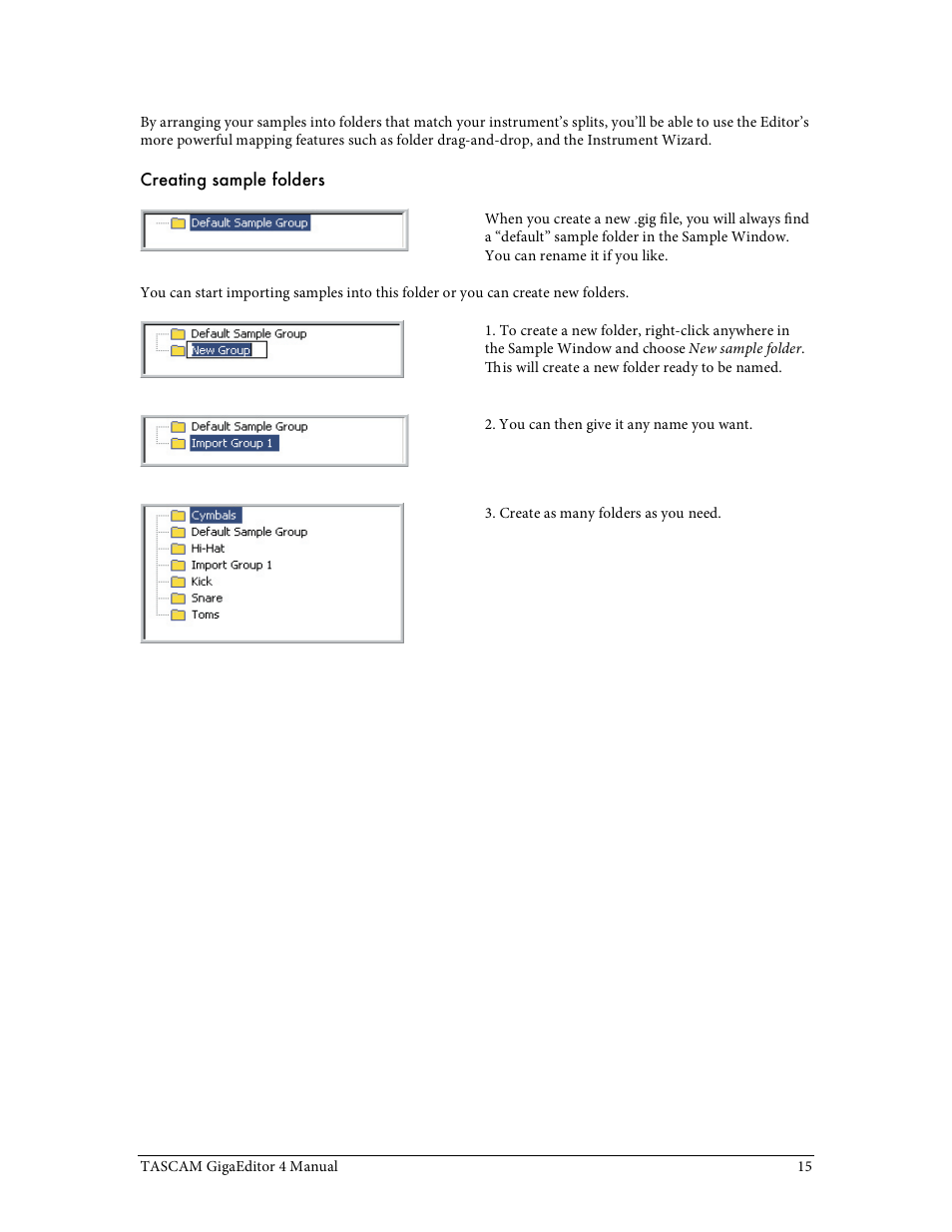 Tascam GigaStudio User Manual | Page 15 / 210