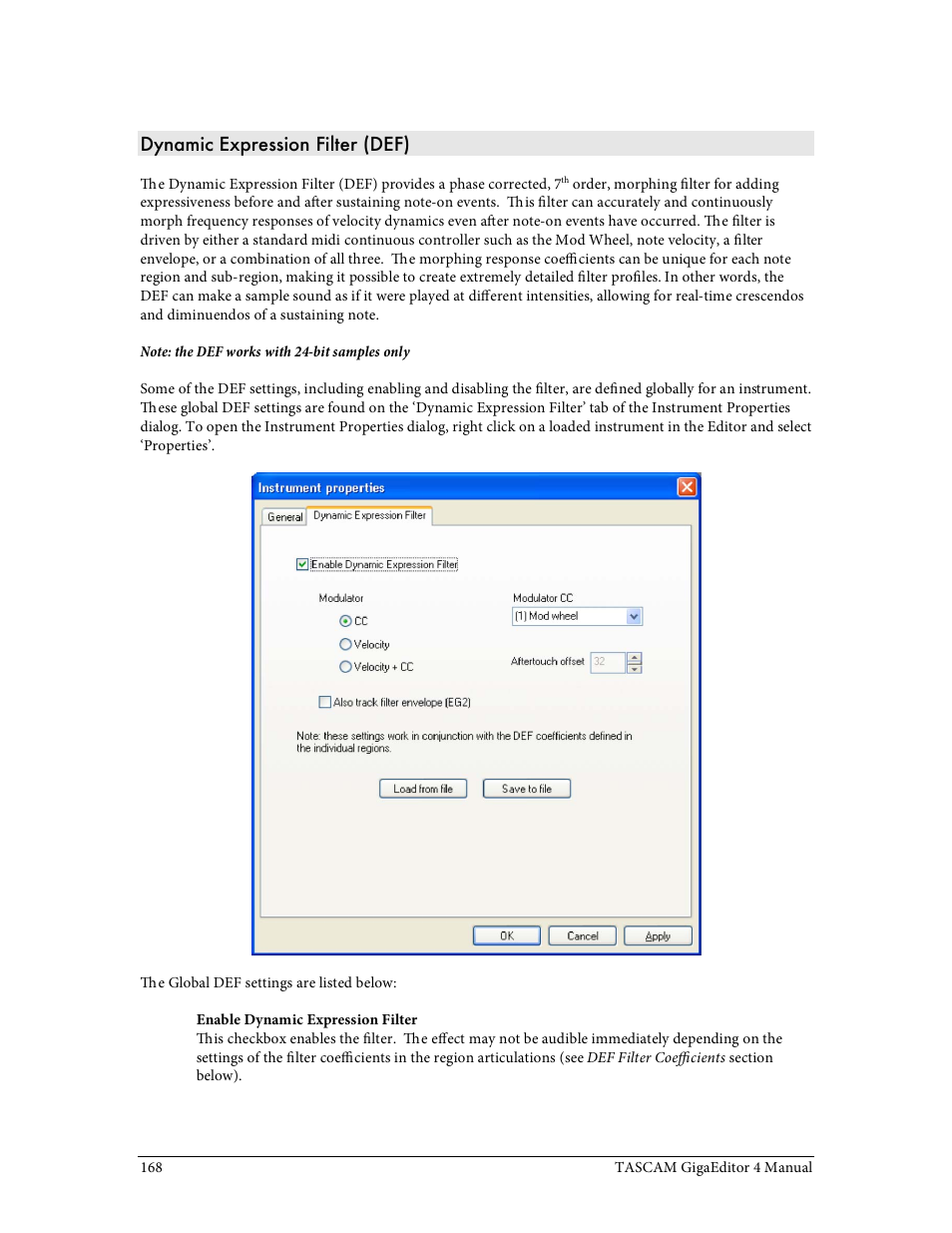 Tascam GigaStudio User Manual | Page 168 / 210