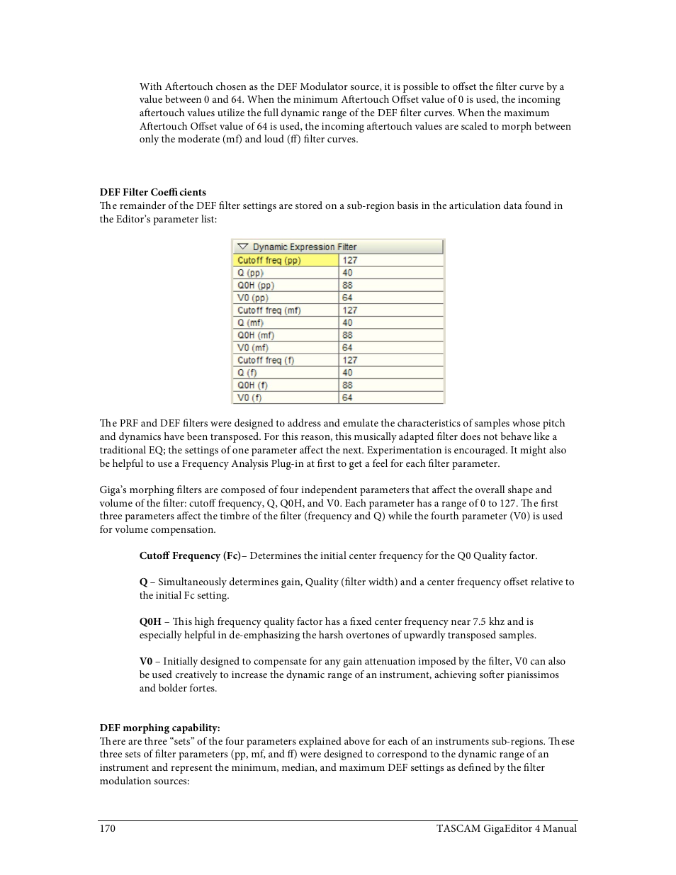 Tascam GigaStudio User Manual | Page 170 / 210