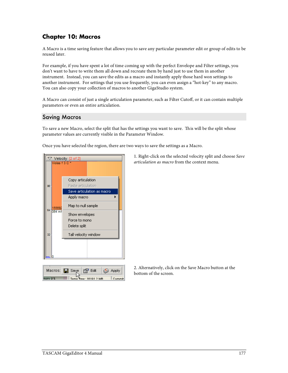 Tascam GigaStudio User Manual | Page 177 / 210