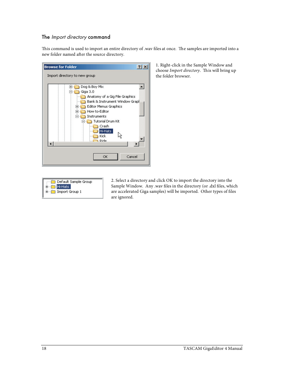 Tascam GigaStudio User Manual | Page 18 / 210