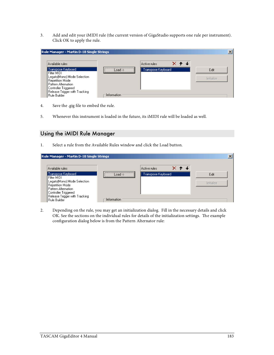 Tascam GigaStudio User Manual | Page 183 / 210