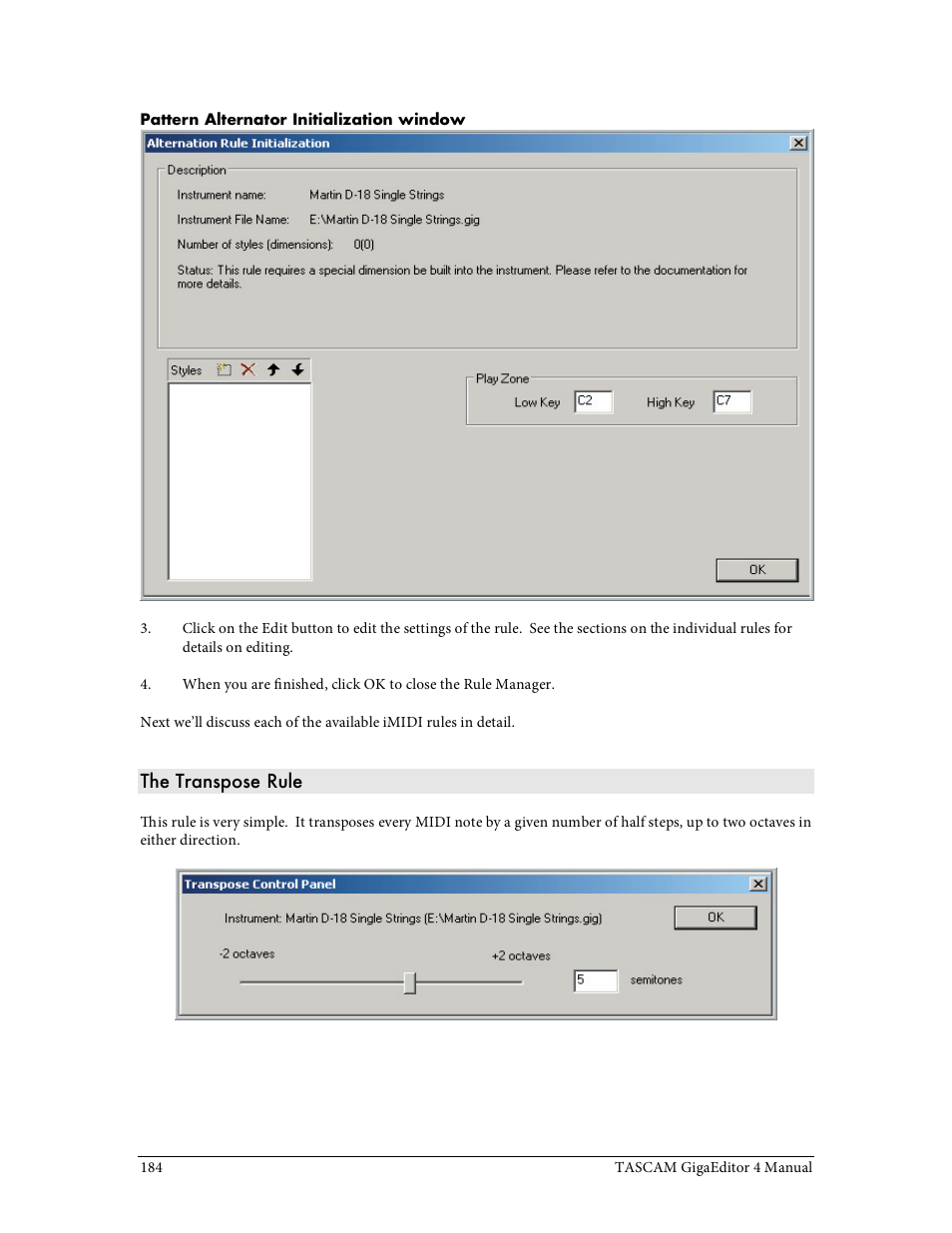 Tascam GigaStudio User Manual | Page 184 / 210