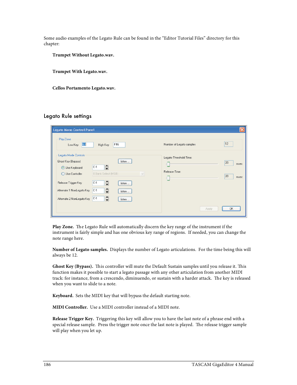 Tascam GigaStudio User Manual | Page 186 / 210