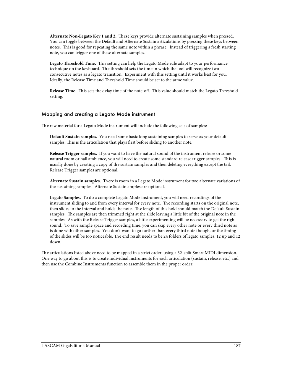 Tascam GigaStudio User Manual | Page 187 / 210